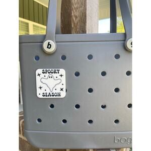 Spooky Season Ghost Halloween Bogg Bag Charm